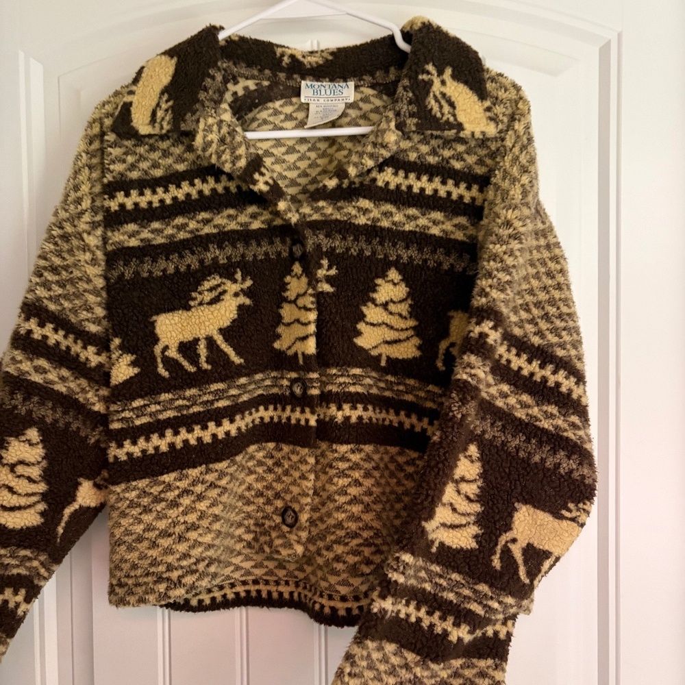 Vintage Western Sweater Cardigan